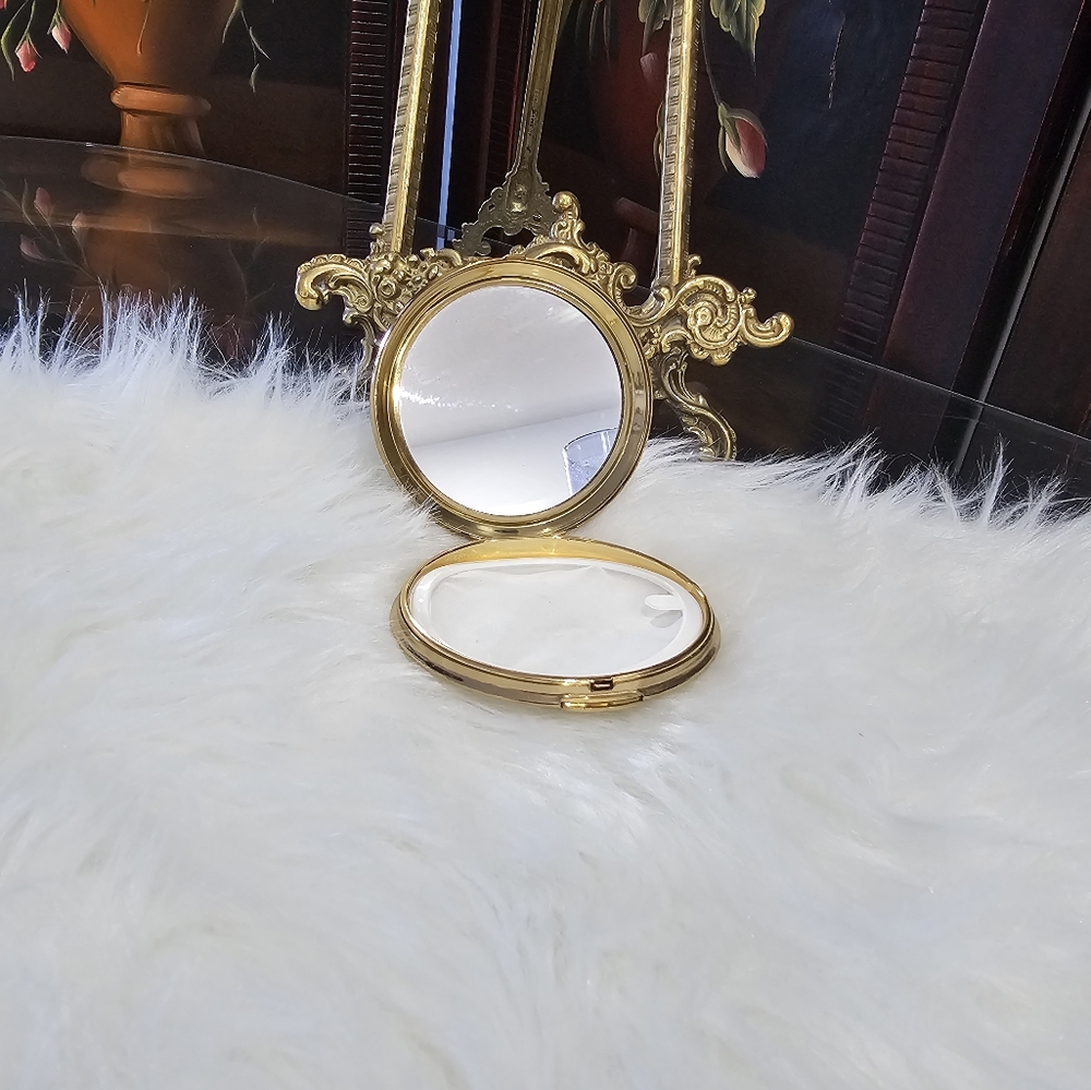 Vintage Makeup Mirror LIMOGES UNUSED